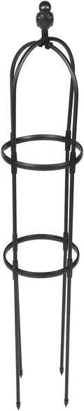 Plant Climbing Trellis for Outdoor and Indoor Use Metal Climbing Plant Support Rack Black Iron Vine Trellis 25cm Diameter 120cm Height for Garden