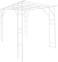 Heavy-Duty Plant Climbing Trellis 9.84×6.56×7.54ft Steel Garden Arch Frame for Climbing Plants Vegetables Flowers Outdoor Greenery Support Stand for Yard Patio Garden(White)