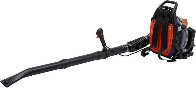 2-Stroke 63.3CC Backpack Gas Powered Leaf Blower 2.7KW Commercial Gasoline Grass Lawn Blower Heavy Duty Gas Leaf Blower with Air-Cooled &amp 1.8L Fuel Tank for Yard Lawn Care Snow Removal