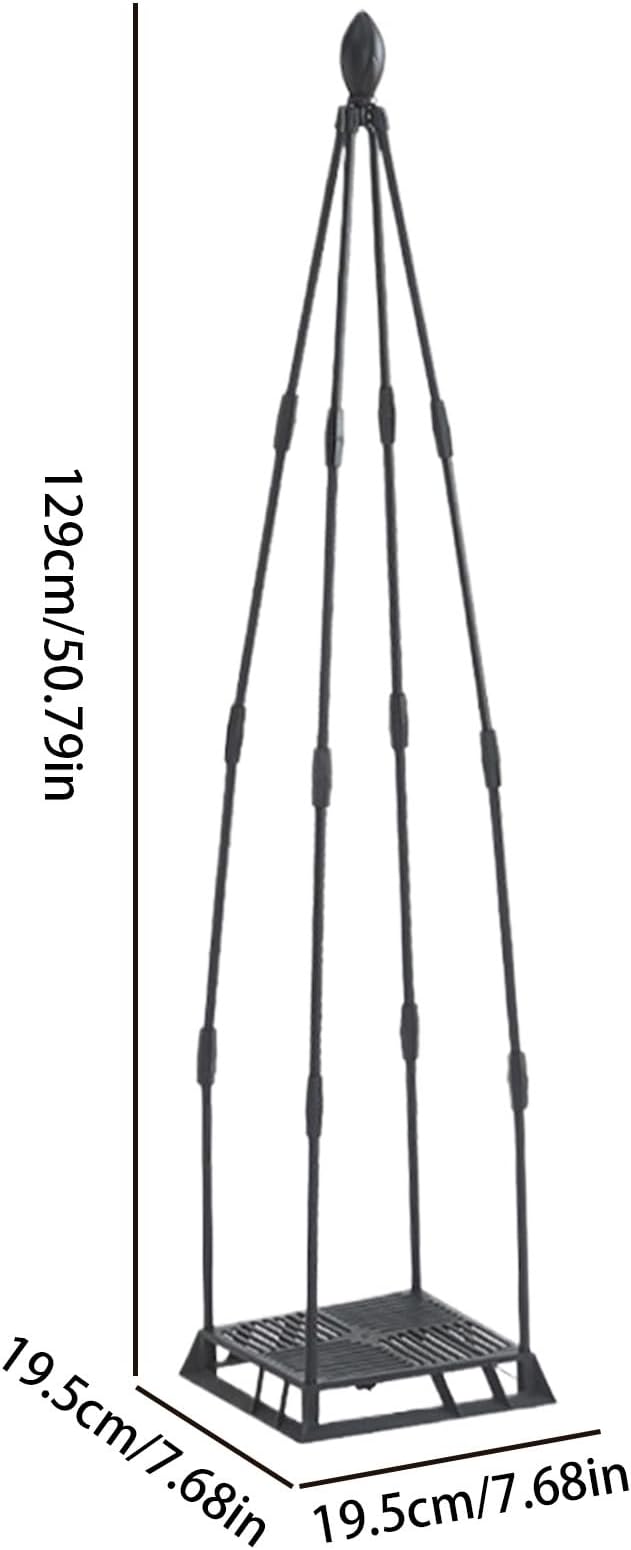 Garden Trellis for Climbing Plants Metal Plant Support Plants Climbing Trelli Frame Rustproof Obelisks Clematis Support for Pots Plant Rose Tomato Cucumber Flowers Grape Pea