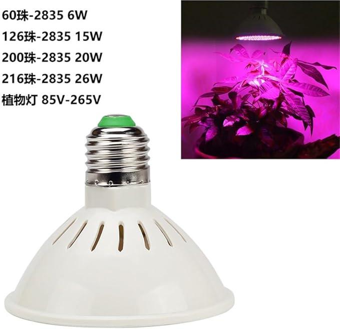 Luopan Indoor Lighting 10pcs/lot 60/126/200/260Led-2835SMD AC85-265v Vegetable Seedling Supplement Light Potted Succulent Plant Grow Light (Size : 260-2835 26W)