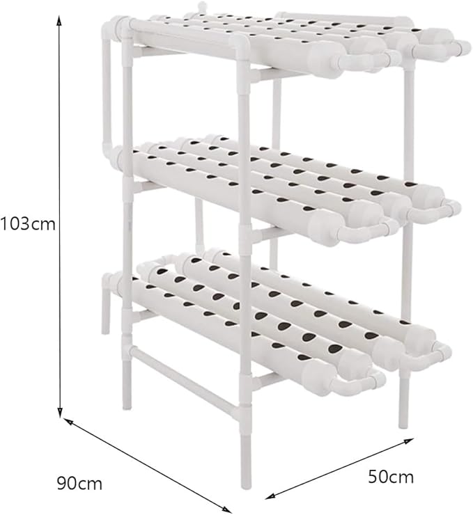 Hydroponics Growing System Tower Garden Hydroponics Growing System Automatic Irrigation System PVC Thickened Joints for Vegetable Fruit Herb