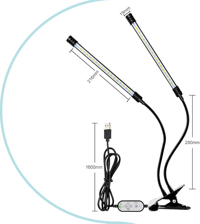 80W Indoor Planting Lights Dimmable Automatic on/Off 360° Adjustable 3-Mode Greenhouse Tent Hydroponic UV/IR Vegetables Flowers Succulent Fruit Seedlings Imitating Sunlight Cultivation Lampings
