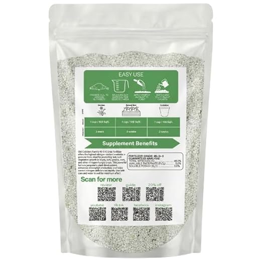 Old Cobblers Farm™ Wicked Growth High-Efficiency 46-0-0 Fertilizer - Urea - Fast-Acting Nitrogen Source for Lush Growth in Gardens &amp Farms -Soluble (5 lbs | 10 lbs | 15 lbs | 20 lbs) (15lbs)