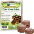 Envelor Coco Coir Seed Starting Mix Pellet for Seed Starter Tray Potting Soil for Indoor Plants Nursery Pots Flower Seeds Herbs Microgreens Succulent Soil Coco Growing Media 1.2 Inches 100 Pack