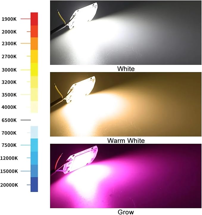 10Pcs/lot LED Chip Diode 110V 220V LED Lamp No Need Driver for Flood Light Spotlight LED Full Spectrum Plant Growth Lamp chip(Warm White220V_20W)