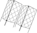 2pcs Garden Trellis for Climbing Plants Foldable Multipurpose Plant Support Stakes 20x53cm Outdoor Indoor Vine Climbing Rack