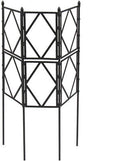 Garden Trellis for Climbing Plants Black Metal Flower Rose Stand Plant Support Frame Folding Outdoor Screen Trellis(60CMx120CM(2FTx4FT))