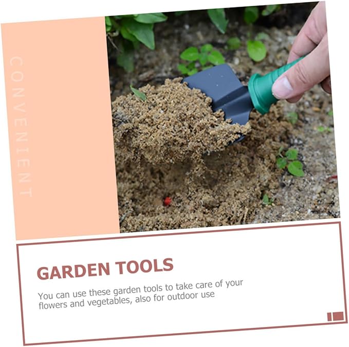 Garden Tool Set with Shovel Rake Pruner 5pcs Portable Hand Tools Kit for Outdoor Planting with Storage Case