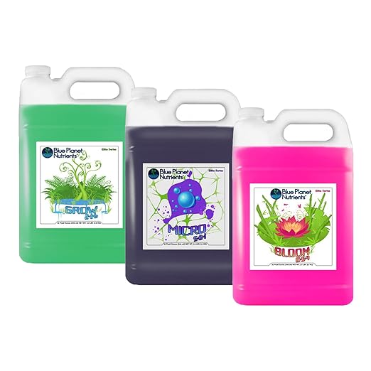 All Purpose Fertilizer Set Elite Series (128 oz Jugs) Gallon | Complete Plant Food for All Plants &amp Gardens | Makes Up to 1500 Gallons | Blue Planet Nutrients