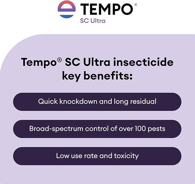 Tempo SC Ultra Insecticide Concentrate 240 ml | Fast-Acting Residual Pest Control | Liquid Indoor/Outdoor Bug Killer | Broad-Spectrum Control for Ants Spiders and Other Crawling Insects.