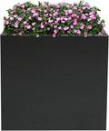 Raised Garden Bed 16 * 16 * 16in Steel Square Planter Flower Box for Indoor Outdoor Balconies Gardens Decks Patios Decks Front Porches (16 * 16 * 16in)
