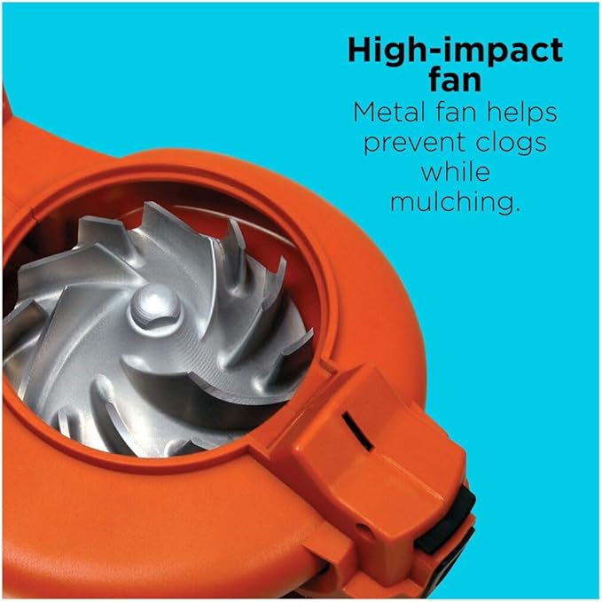 BLACK+DECKER 3-in-1 Electric Leaf Blower Leaf Vacuum/Mulcher Up to 250 MPH Premium Disposable System Corded 12-Amp Handheld Lightweight Corded Electric Combo (BV6600)