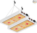 2PCS 2000W Green Cultivation Lamp LED Full Spectrum Indoor Gardening Cases 288LEDS Beads Each Veg/Bloom 2Modes Dimmable UV IR Supplement Lamps Natural Sunlike Hydroponic Systems Seedling with US Plugs