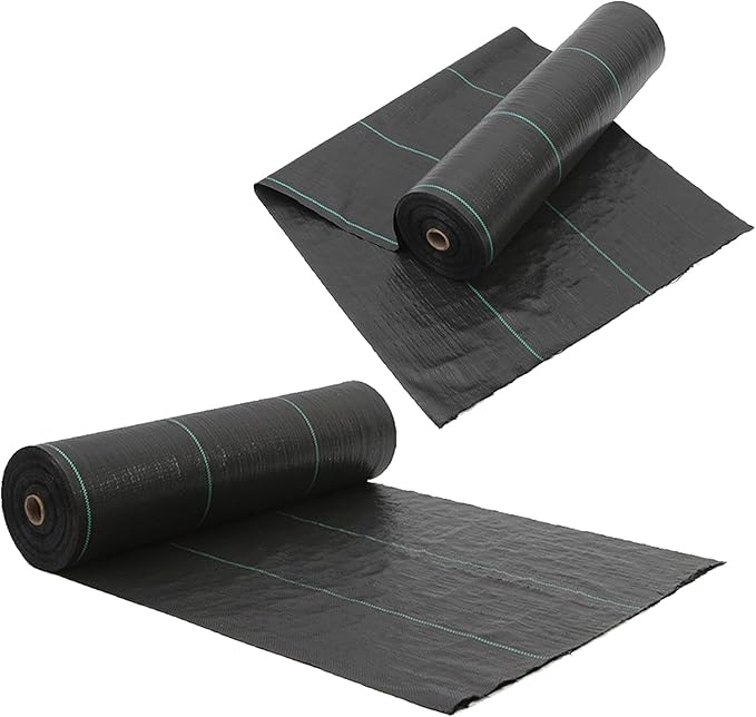 Vegetable Field Black pp Weeds Control Cloth Landscape Fabric Ground Cover Gardening Weeds Barrier Cloth Permeable Greenhouse Greenhouse Laminated Sheet Weeds Control Cloth(6 * 33FT)