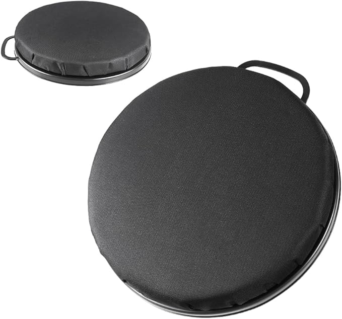 MiOYOOW 5 Gallon Bucket Seat 360 Degree Swivel Foam Bucket Seat Cushion with Protective Cover &amp Handle Comfortable Bucket Lid for Fishing Gardening Hunting and Camping