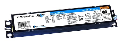 Universal Lighting Technologies B260IUNVHP000I Electronic Ballast Fluorescent T12 2-Lamp 120-277V