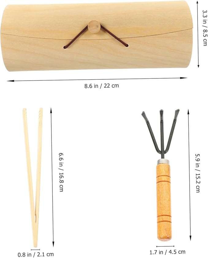 Portable Garden Tool Set for Indoor Outdoor Use Hand Tools Kit for Houseplants Succulents Bonsai Vegetables Lightweight Gardening Kit with Fine Craftsmanship and Material