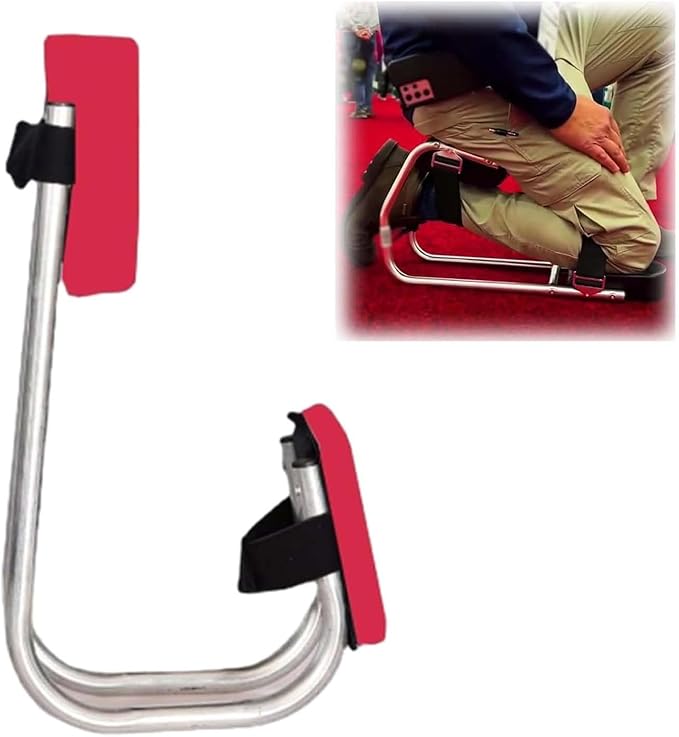 Kneeseat Knee Seat for Gardening Strap on Kneeling Device for Garden Labor-Saving Tools for Farm Work Protecting Knees(Red1 PCS)