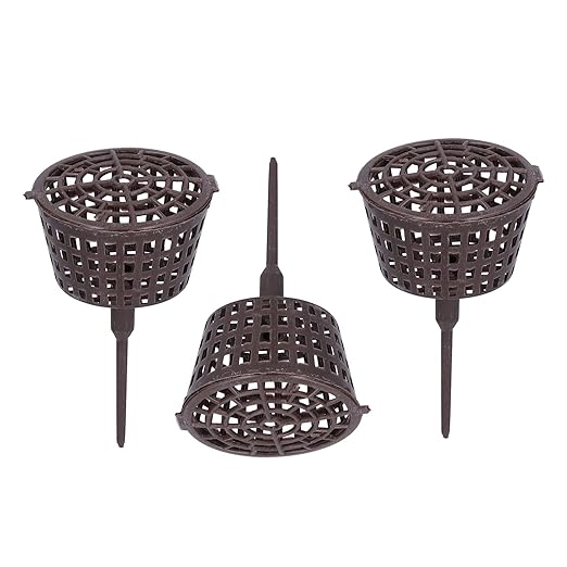 Bonsai Fertilizer Basket20Pcs Plastic Bonsai Fertilizer Box with Lid Garden Planting Fertilization Mesh Baskets for Orchid Bonsai Potted Plants