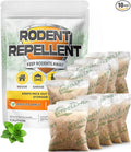 Rodent Repellent Mouse Repellent Pouches Mice Repellent Indoor Mouse Deterrent Outdoor Rat Repellent Extra-Strength Rodent-Repelling Pouch Peppermint to Keep Mice Away from Garage-10P