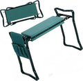 Foldable Garden Kneeler Seat Stool with Large Tool Bags Gardening Women Seniors Gardening Benches Kneeler and Seat
