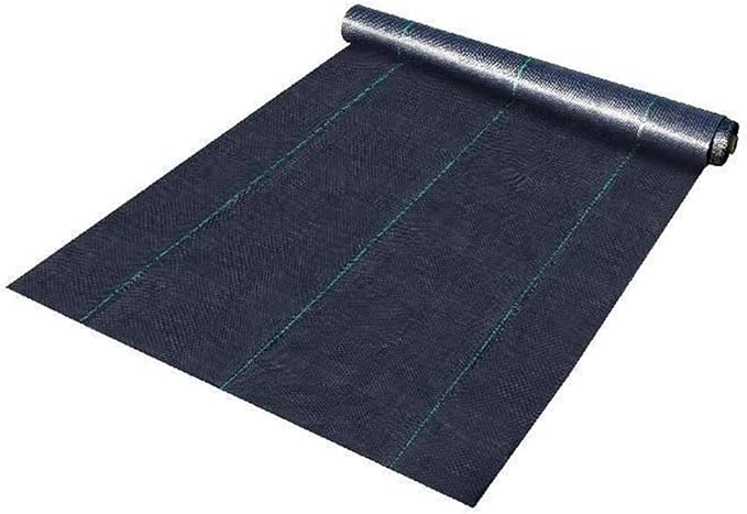 Large Weed Barrier Landscape Fabric Garden Woven Ground Cover Mat Weed Control Fabric Membrane Garden Ground Cover Black(300 x 6.5 ft)