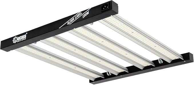 Lucius 120W LED Grow Light with LM281B Diodes 2.9 µmol/J High Efficiency 4-Bar 600 Diodes 348μmol/sFull Spectrum Plant Grow Lamp for Indoor Plants Seeding Veg Bloom 100-277V