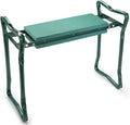 Collections Etc Garden Kneeler and Seat Green
