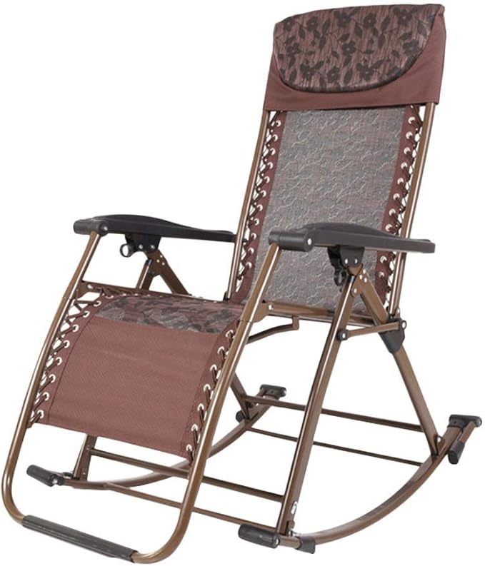 Outdoor garden with padded cushions folding s for patio/courtyard/modern camping brown 200 kg support