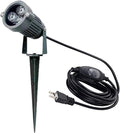 Kiven LED Plug-in Landscape Spotlight Garden Lights COB Spotlights with Spiked Stand 3W 110V with 9.84FT Wire Waterproof Switch Button for Outdoor Yard Lawn Plants Up Lights Floor Spot Lights（6000K）