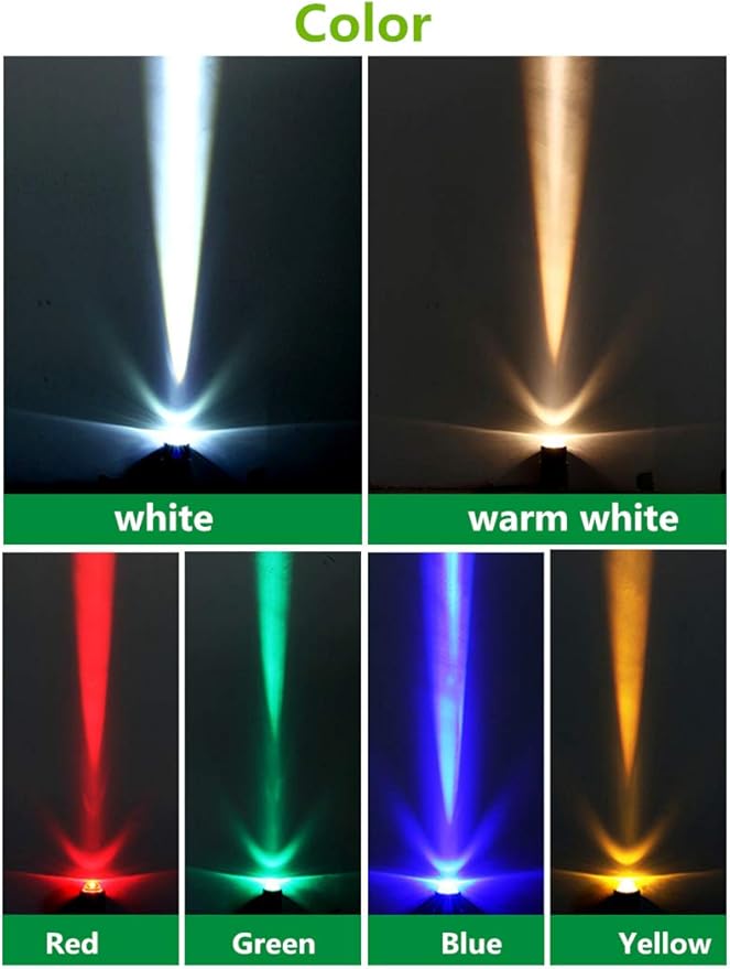 10W LED Spotlights 12V Narrow Beam Floodlight IP67 Waterproof Outdoor Wall Lamp Landscape Lighting (Warm White)
