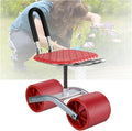 Garden Rolling Stool with Wheels Seat 360° Rotation Gardening Cart Bearing 150kg20-33cm Adjustable Heightfor Yard Patio(Black)