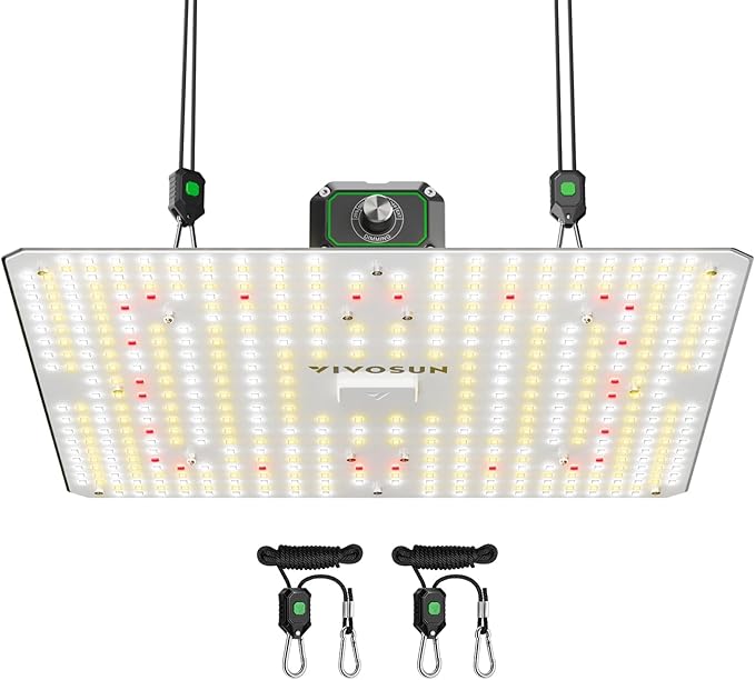 VIVOSUN LumaLight 150W LED Grow Light Full Spectrum Plant Light Smart Dimmable &amp High PPFD for Indoor Plants Seedling Vegetables Bloom Fits 2.7×2.7/3×3 Grow Tents