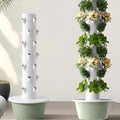 Hydroponics Tower Indoor Growing System Vertical Hydroponic Vegetable Growing Machine with Pump And Movable Water Tank Garden Planter Indoor Smart Garden Kitfor Both Indoor And Outdoor36 holes