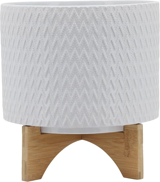 Generic 10 CHEVRONPLANTER W Stand White