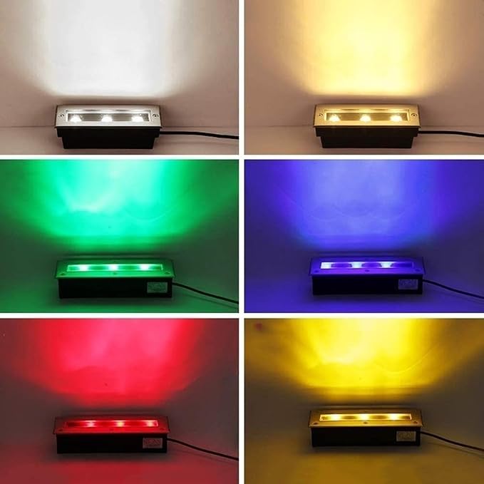 Rectangular Underground Light - Ground LED Landscape Lights - Outdoor Buried Lights 85-265V Led Recessed Ground Spotlight Outdoor Garden Floor Lamp Waterproof Path Lighting Floor Lamp