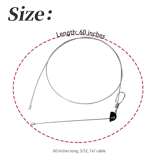 12Pcs Trap Wire (60in Long 7x7 3/32 Cable) Fits for Outdoor Survival and Hunting Adventures Easy to Carry