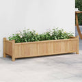Bamboo Raised Planter Box 39.4x11.8x9.8 Large Outdoor Garden Bed with Elevated Design for Plants Vegetables Flowers on Patio Balcony Garden Decoration