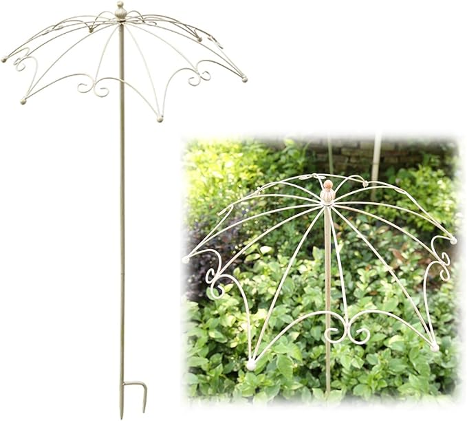 Metal Garden Trellis Plant Supports for Potted Plants Indoor for Climbing Vines Tomato Flower Vegetable Rose 93cm High Do Old Green(White)
