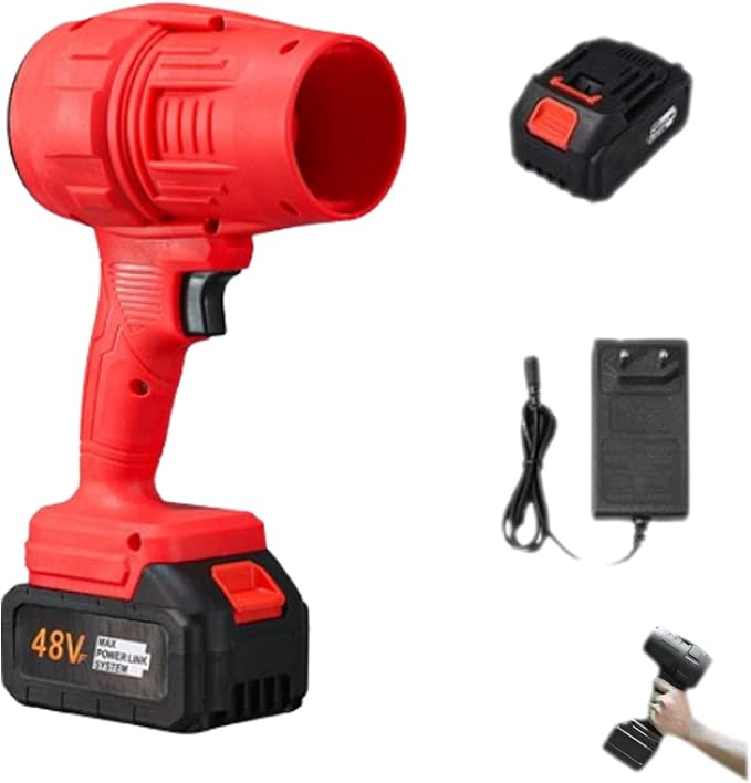 Blower CordlessHand Held Leaf Blower Cordless(One red Battery)