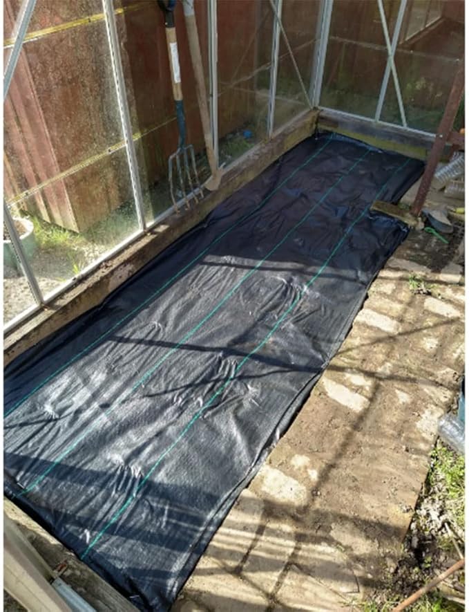 5~20m Weed Control Fabric Heavy Duty Weed Barrier Fabric 100gsm Garden Landscape Fabric for Garden Flower Beds Pathways 1pcs(2x5m)
