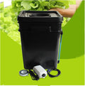 Hydroponic Equipment 15L 20L Full Complete Square Pot DWC Hydroponics System Cloner Bucket Indoor Garden Soilless Cultivation and Seedling Products Indoor Garden(15L)