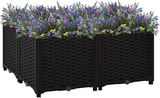 Raised Bed PlanterGarden BedGalvanized Raised Garden BedPlanter Raised bedsGalvanized Planter31.5x31.5x15 Polypropylene