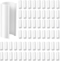 Jetec 128 Pieces PVC Pipe Clips Covers 2.4 Inches Long Greenhouse Clamps for Netting for Greenhouses Garden Shelters Bird Protection(For 3/4 Inch PVC PipeWhite)