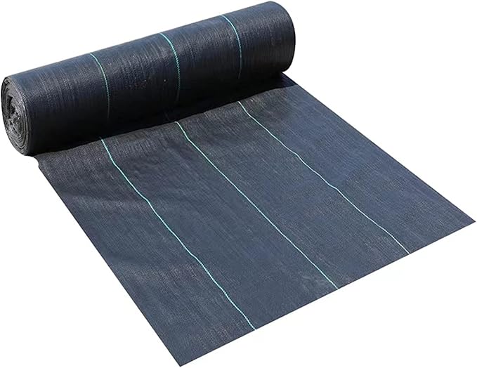 Durable Weed Barrier Fabric - Heavy Duty Ground Cover for Gardens and Landscapes Black 100cm x 3.3ft(1mx110m)
