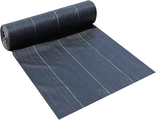 Durable Black Weed Barrier Fabric - Heavy Duty Ground Cover for Gardens Landscaping and Driveways(1mx30m)
