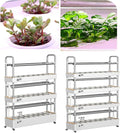 48/64 /90/120 Holes Indoor Garden Hydroponics Growing System Plant Herb Garden Plant Germination Kit with LED Light for Home Vegetables FruitsClayPebbles-48holes