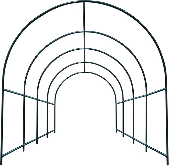 BenefitUSA Large Walk-in Garden Plant Arch Greenhouse Replacement Frame for Flowers/Fruits/Vegetables/Party (13 x 7 x 7.2ft)