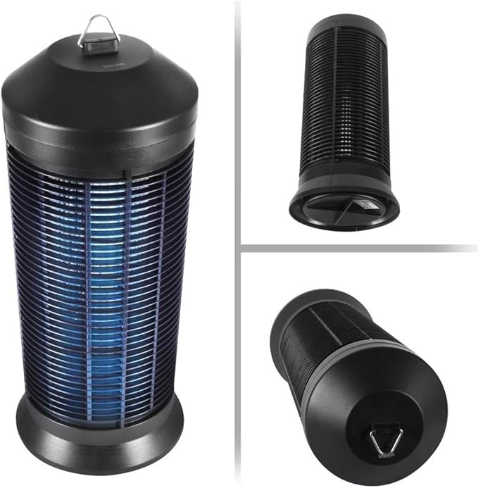 SereneLife Electric Bug Zapper - Fly &amp Mosquito Killer Insect Eliminator or Flying Bug Trap Electronic Lamp Plug in with UV Light for Home Indoor and Outdoor Use - (PSLBZ42)